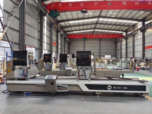 Aluminium Automatische CNC Double Mitre Zaag Voor Venster Deur En Gordijn Muur
