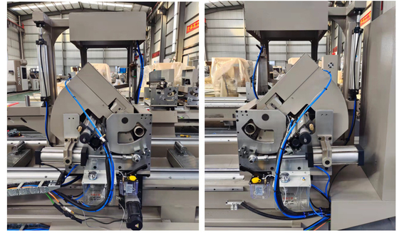 Machine voor het snijden van aluminiumprofiel in 45 en 90 graden