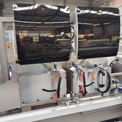 500 zaagblad Dubbele miter snijzaag met digitaal display voor aluminium en UPVC venster deur en gordijnwand
