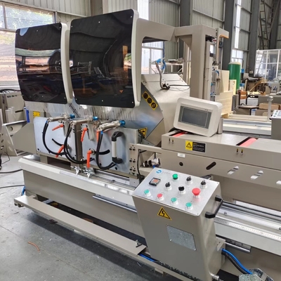 4200 mm Aluminium Ruitdeur Gordijn Muur Snijmachine Dubbele Mitra Snijzaag Met Digtail Display