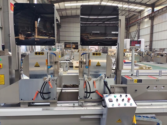 Aluminium Digitaal Display Dubbelkop Afsnijden Zaag Voor Venster Deur Met 500 Zaagblad