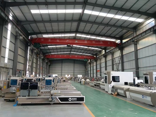 Cnc dubbelkop aluminium snijmachine venster deur en gordijn muur snijzaag met 45 en 90 graden