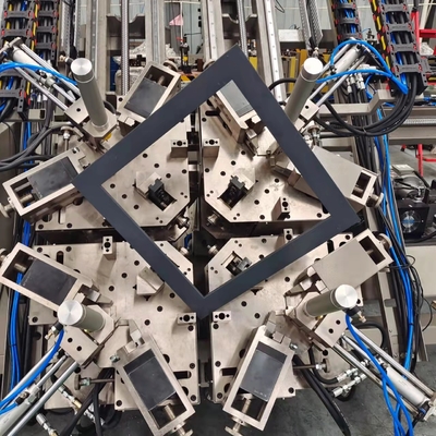 Automatische CNC 4 Hoofd Hoek Crimping Machine Voor Aluminium Venster deur maken met delta systeem
